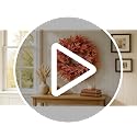 26-Inch Artificial Fall Maple Leaves Wreath for Front Door Decoration