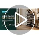8-Tier Metal Shoe Rack with Hooks - Black, Multi-Use Closet Organizer