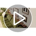 SUPERJARE 102 Inch Rustic Brown Sofa Table with 2 Power Outlets & USB-C Ports - 5.9" Wide
