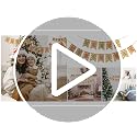 JijAcraft Pre-assembled Burlap Christmas Banner - Merry Christmas (Red & Green) Indoor Outdoor