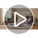 DUMOS Linen Beige Mid Century Modern Accent Chair with 16'' Seat - Cozy Lounge Seating