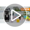 FEPPO Black 2-in-1 Snow Cone & Smoothie Maker 700W Ice Shaver Home Kitchen