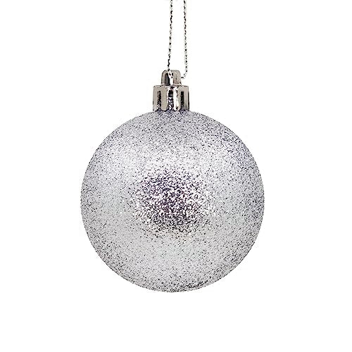Hallmark 24-Pack Silver Christmas Ornaments Ball Set