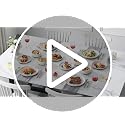 MALACASA 12-Piece White Dinnerware Set for 4 Modern Stoneware Kitchen - Series TARA