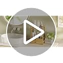AmazerBath Natural Bamboo 2-Tier Counter Organizer with Drawers, Vanity & Makeup Storage