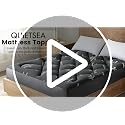 Queen Mattress Topper Black - Thick Viscose Bamboo Pillow Top, Deep Pocket Fit