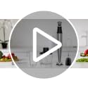 White 1100W 5-in-1 Immersion Hand Blender Set - Corded Kitchen Mixer