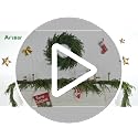 24 Inch Artificial Christmas Pine Wreath for Front Door & Indoor Decor