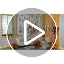 Pumpkin Autumn Bathroom Decor Shower Curtain Set with Towels and Rugs - Orange