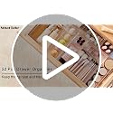 Large Clear Drawer Organizer Set - 22 PCS, 4 Sizes for Kitchen, Bathroom, Office