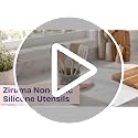 NonToxic Platinum Silicone Utensils, 100% Plastic-Free, 4-Pcs, Beige