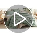 Litanika King Sage Green Comforter Set 3 Pieces - Lightweight Boho Bed Bedding