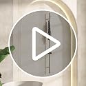 BLARALA Stainless Steel Electric Towel Warmer Rack with Gold Accents, 4 Bars, Wall-Mounted, Timer & Temp Control