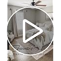 INOVADAY 4-Panels Linen Blackout Curtains 42W x 84L Set of 4 - Cream