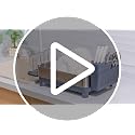SNTD Grey Stainless Steel Dish Drying Rack for Small Kitchen Counter