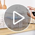 Vtopmart Stackable Storage Drawers Set - 2 Medium + 2 Small Acrylic Kitchen Organizers