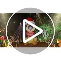 GOOSH 5 ft Christmas Inflatable German Shepherd with Santa Hat – LED Outdoor Yard Decor