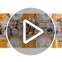 Gold Plastic Charger Plates 12 Inch 25 Pack - Elegant Disposable Dinnerware for Weddings & Parties