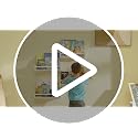 Onlysky Set of 4 Wall-Mounted Kid's Bookshelf - White Floating