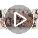 LUBOT 4 Pack Christmas Stockings 20" Red Green Plaid Plush Rustic Farmhouse Decor