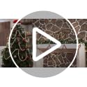 Yinder Dark Red Wood Bead Garland 4 Pcs 48 ft Christmas Tree Decor