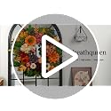 24 Inch Fall Wreath for Front Door Autumn Harvest Decor Lifelike Flowers