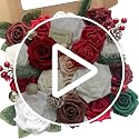 FACINOC 24 Inch Red Artificial Christmas Swag - 2 Pack Front Door Decor