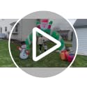 Whubefy 10.3Ft Christmas Inflatable Archway with Santa, Snowman & Gifts - Santa Archway (10.3FT-Santa Archway)