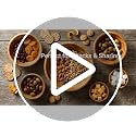 Wood Bowls for Food Set of 4 - 7 Inch Solid Acacia Salad & Cereal Bowls