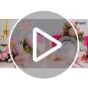 Ciaell 150PCS Rose Gold Disposable Plate Set with Cutlery - Wedding & Party Supplies