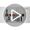 Modern Innovations 24 Inch Acacia Wood Magnetic Knife Strip - Kitchen Organizer