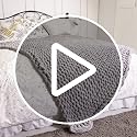 Chenille Chunky Knit Throw Blanket - Cream, 40x50 Inches - Home Decor