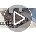 Front Door Mat Indoor Outside Entrance Non-Slip Mats Brown 36"x59"