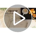 Beige 14-Inch Modern Decorative Tray for Coffee Table - YMXYJM