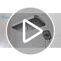 12-Inch High Pressure Shower Head with Handheld Spray - Chrome Finish, Metal Core Fittings, Polished Chrome Variation