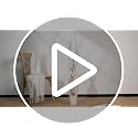 Beige Metal Tall Floor Vase with Bead for Pampas Grass - Rustic Boho Decor