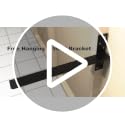 2-Pack Heavy Duty Steel Floating Shelf Brackets - 12 Inch Support for Countertops & DIY Projects