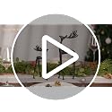 Sziqiqi Black Reindeer Christmas Decoration Set - Reindeer Figurines for Home Decor