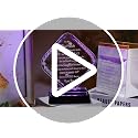 Personalized Uncle Crystal Plaque Gift from Niece & Nephew - Heartfelt Decorative Award with LED Light Base