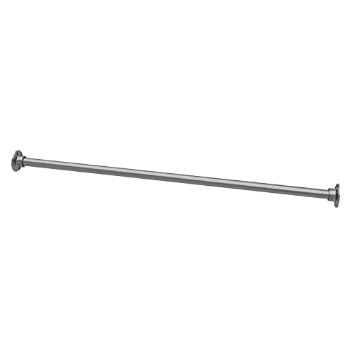 Naiture 304 Stainless Steel 60-Inch Shower Curtain Rod - Brushed Nickel - Seamless, Rust-Proof, Heavy Duty