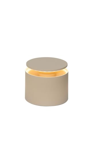 Rechargeable Cordless Table Lamp - Sand Finish, Touch Control, Outdoor Use