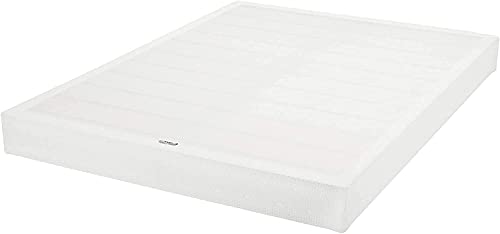 Full Size Amazon Basics 7-Inch Sturdy Bed Base - Easy Tool-Free Assembly, White