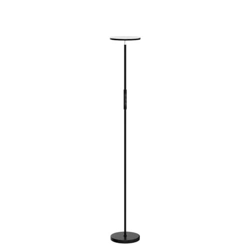 40W Black LED Floor Lamp with Remote Dimmable Torchiere Living Room Light