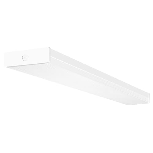 4FT LED Wraparound Light - 40W 4400 Lumens, 4000K Neutral White, Hardwired, 5.7 Inch Width
