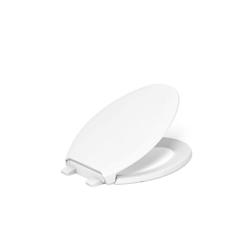 KOHLER 4734-RL-0 Rutledge ReadyLatch Soft Close Elongated Toilet
