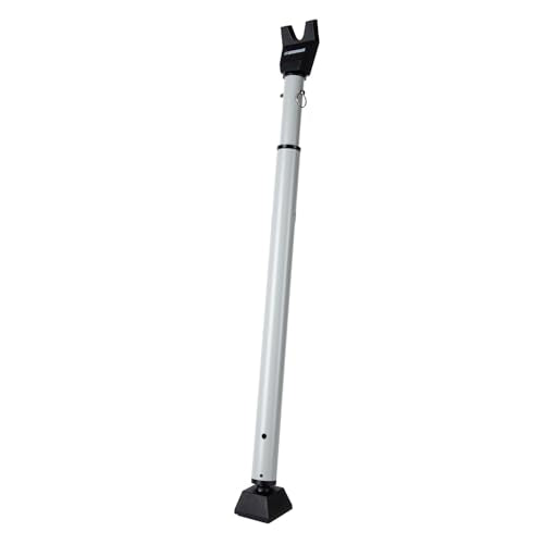 Adjustable Door Security Bar - Heavy-Duty Steel Door Jammer for Home & Travel - Silver, 1 Pack