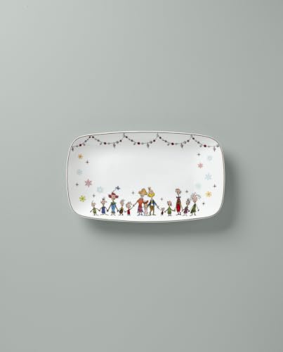 Lenox Merry Grinchmas Porcelain Serving Tray - Holiday Christmas Party Decor
