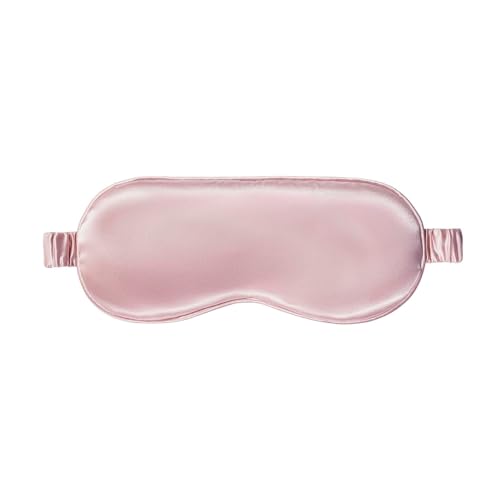 Pink Silk Sleep Mask - Gentle, Light-Blocking Eye Cover, 1 Count