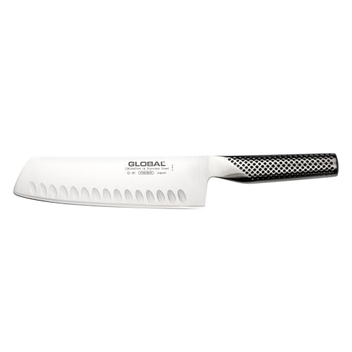 Global 8-Inch Hollow Ground Vegetable Nakiri Knife - Japanese Style Chef's Knife