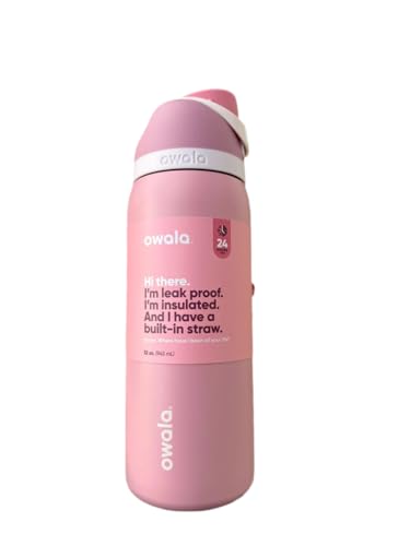 Owala 32oz Freesip Rosy Dreams Insulated Water Bottle with Wide Mouth & Carry Loop